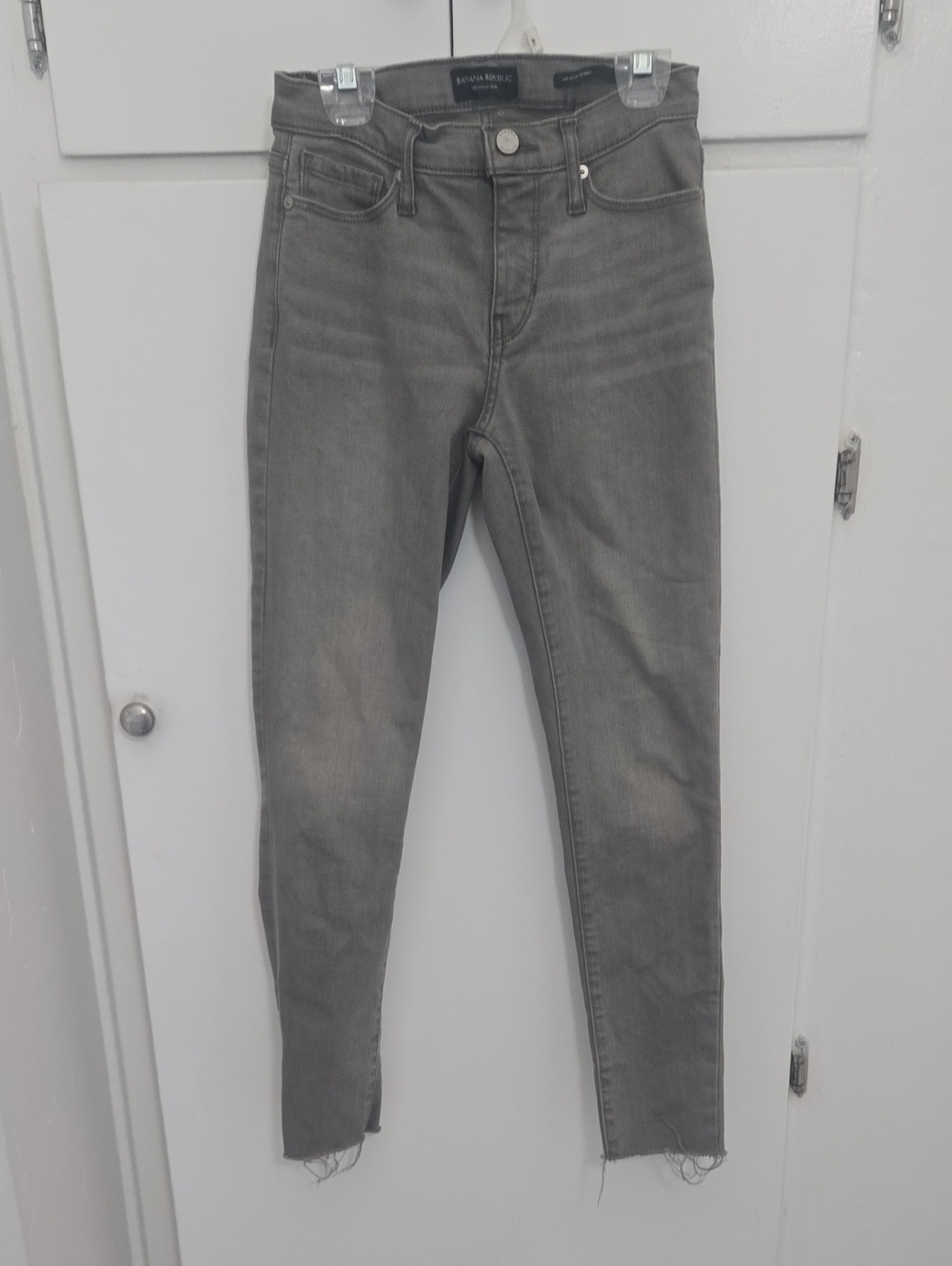 Banana Republic High-Rise Gray Skinny Jeans